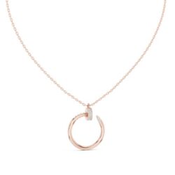 Minimalist Diamond Circle Pendant- Silver, Gold, Rose Gold