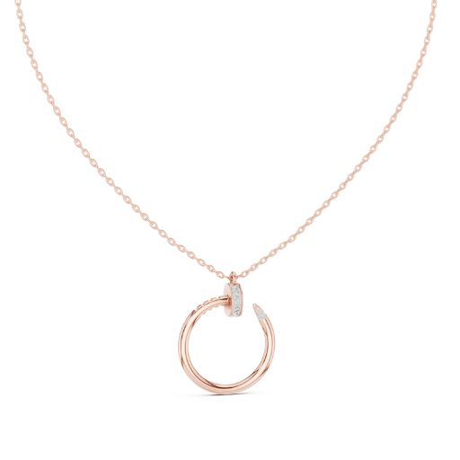 Minimalist Diamond Circle Pendant- Silver, Gold, Rose Gold