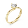 1211@Y-#viwe2_result Classic Solitaire Diamond Ring with Elegant Collet Setting gold colour