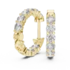 Elegant Hoop Diamond Earrings