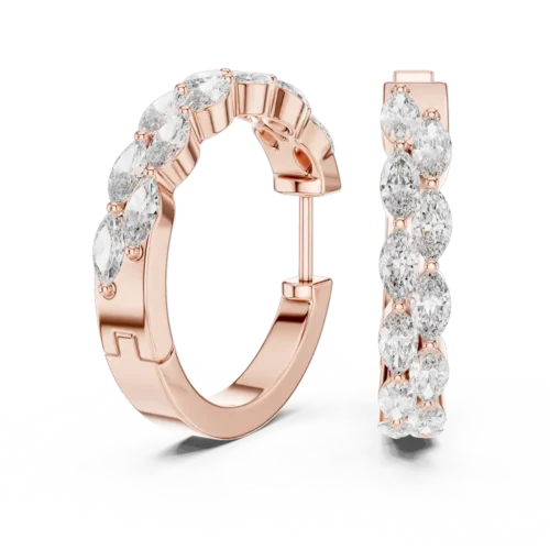 Graceful Marquise Diamond Earrings
