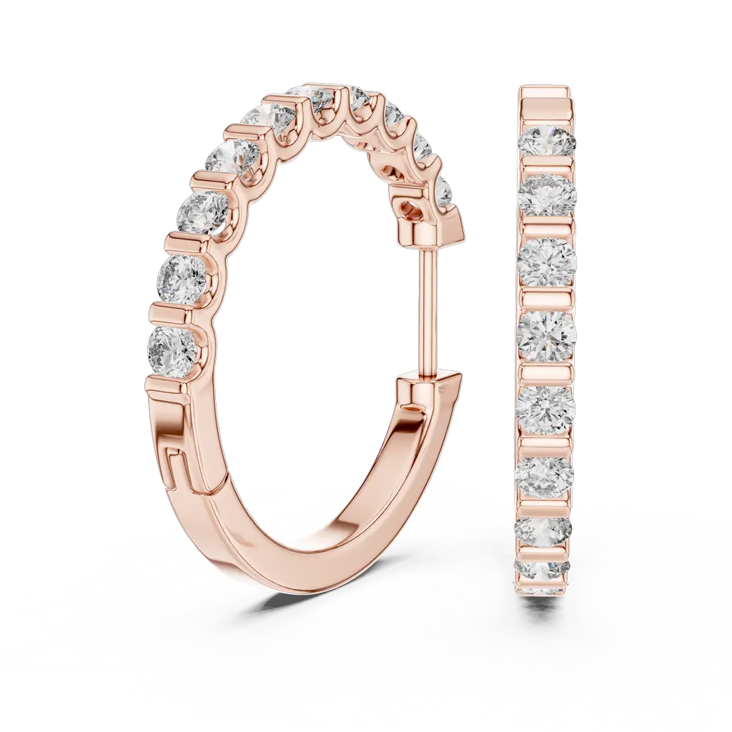 362@R-#viwe1_result Classic Round Diamond Hoop Earrings