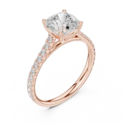 Elegant Cushion Square Diamond Ring for Women