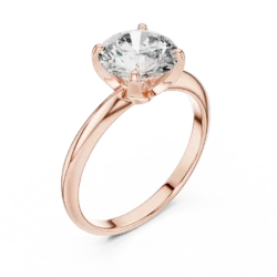 Classic Solitaire Round Diamond Ring