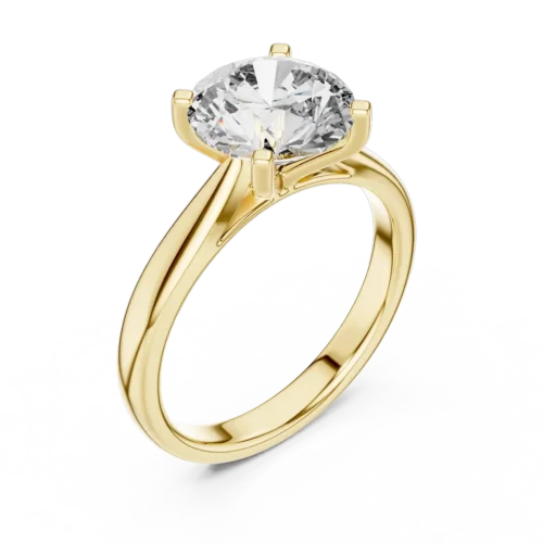 Elegant Round Diamond Ring