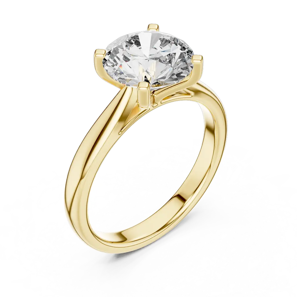 Elegant Round Diamond Ring