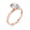 Oval Solitaire Diamond Ring