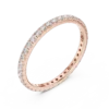 Minimalist Eternity Ring with Round Diamonds
