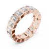 Radiant Cut Diamond Bezel Set Eternity Ring