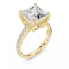 DDLR-250@Y-#viwe2_result Princess Cut Diamond Ring with Accents