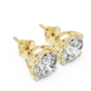 Classic Round Diamond Solitaire Ear Studs