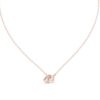 Modern Dual-Stone Pendant Necklace- Silver, Gold, Rose Gold
