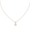 GPD-0025@7 (8) Delicate Twin Diamond Drop Pendant- Gold, Rose Gold And Silver