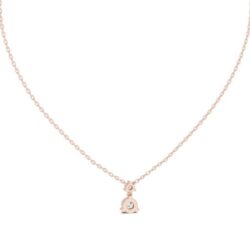 Delicate Twin Diamond Drop Pendant- Gold, Rose Gold And Silver
