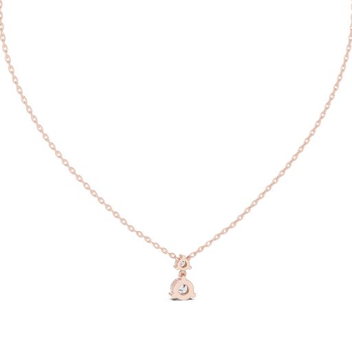 GPD-0025@7 (8) Delicate Twin Diamond Drop Pendant- Gold, Rose Gold And Silver