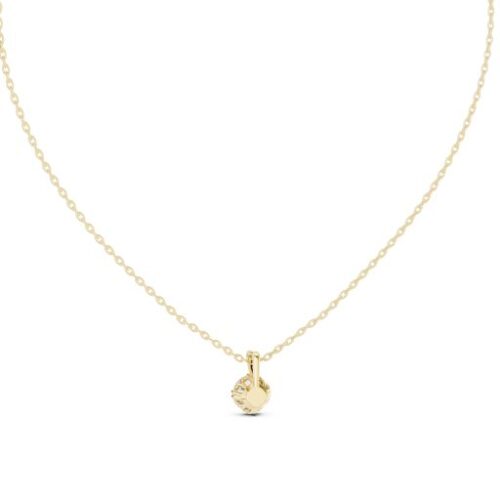 Elegant Diamond Pendant in Silver, Gold & Rose Gold