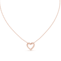 Elegant Heart Diamond Pendant Necklace