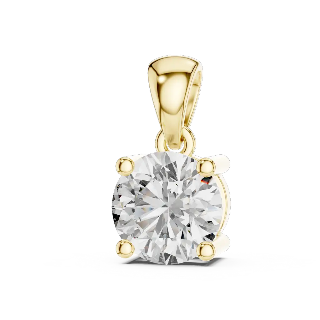 PND-0001@Y-#viwe2_result Classic Solitaire Diamond Pendant