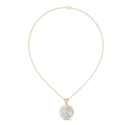 Elegant Round Diamond Pendant