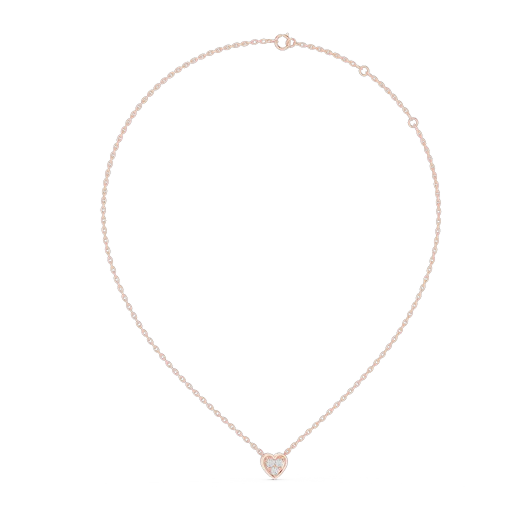 42#360011N@R-#viwe1_result Heart Diamond Pendant Necklace