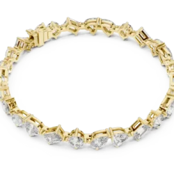 Elegant Mixed-Shape Diamond Bracelet