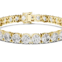 Elegant 6.8-Inch Round Diamond Bracelet