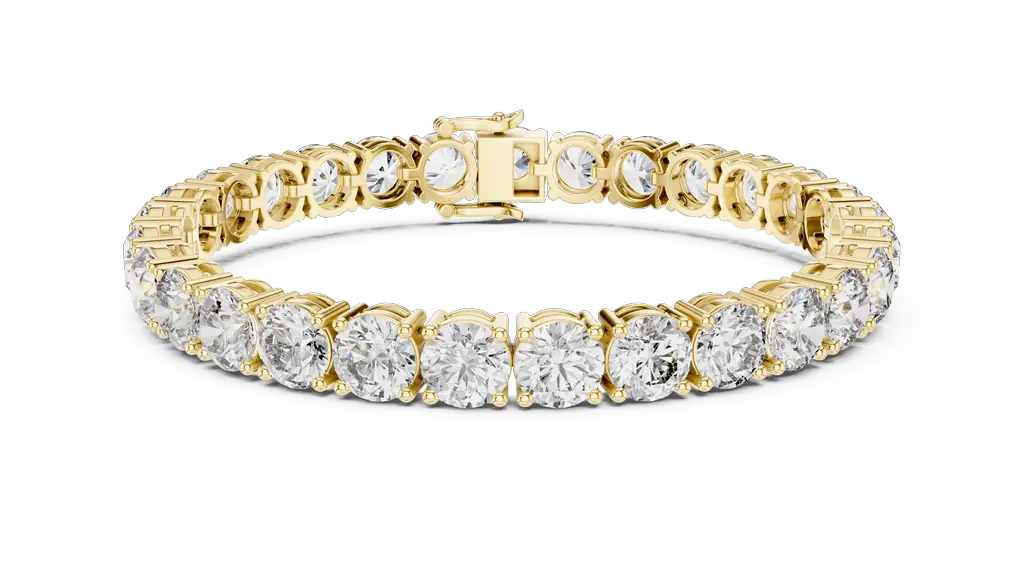 FBR0095-2 (1)-01@Y-#viwe4_result Elegant 6.8-Inch Round Diamond Bracelet