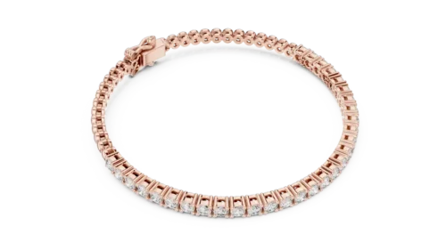Classic 6.5-Inch Diamond Bracelet with Round Cut Stones