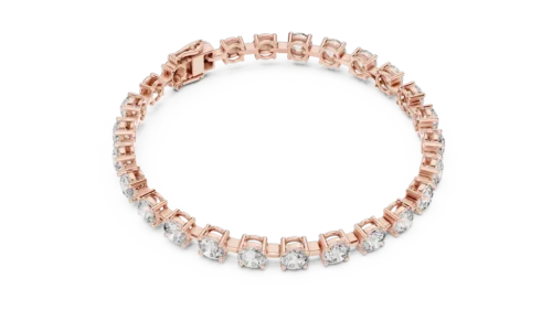 Classic 7.5-Inch Bracelet with 5.00 mm Round Diamonds