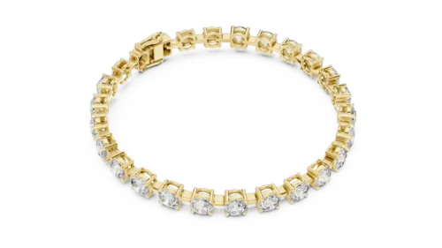 Classic 7.5-Inch Bracelet with 5.00 mm Round Diamonds