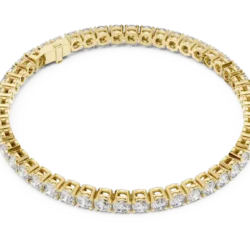 Bold 7-Inch Bracelet with 48 Round Diamonds
