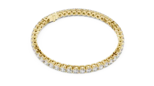 Bold 7-Inch Bracelet with 48 Round Diamonds