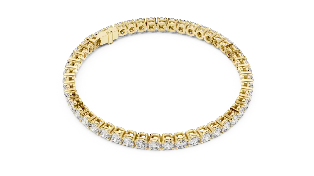 Bold 7-Inch Bracelet with 48 Round Diamonds