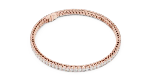 Elegant 7-Inch Bracelet With 79 Oval-Cut Diamonds