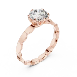 Classic Solitaire Diamond Ring with Elegant Prong Finish