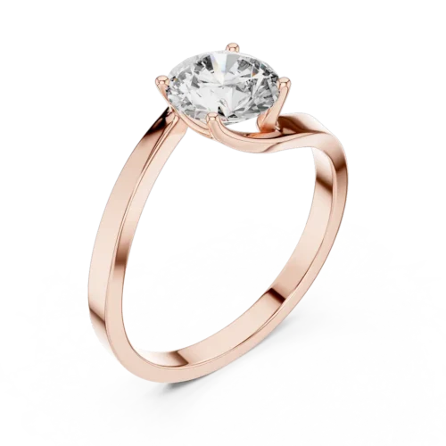 Solitaire Diamond Ring With 6.50 mm Stone