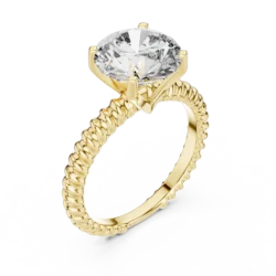 Statement Solitaire Diamond Ring With 9.10 mm Stone