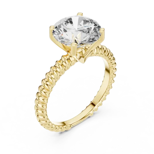 Statement Solitaire Diamond Ring With 9.10 mm Stone