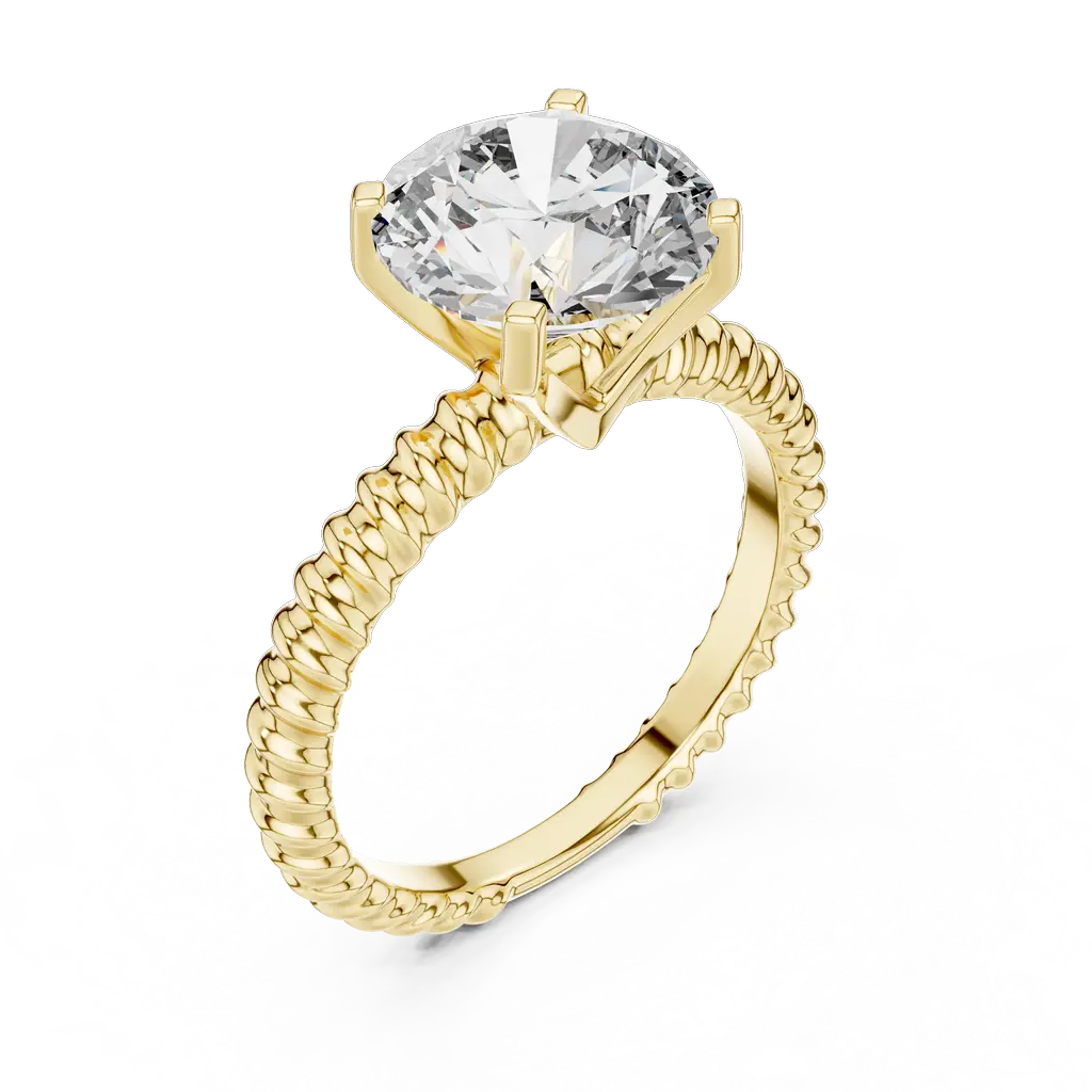 LR-0026-01@Y-#viwe2_result Statement Solitaire Diamond Ring With 9.10 mm Stone