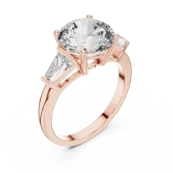 Elegant Solitaire Ring with 9MM Center Diamond