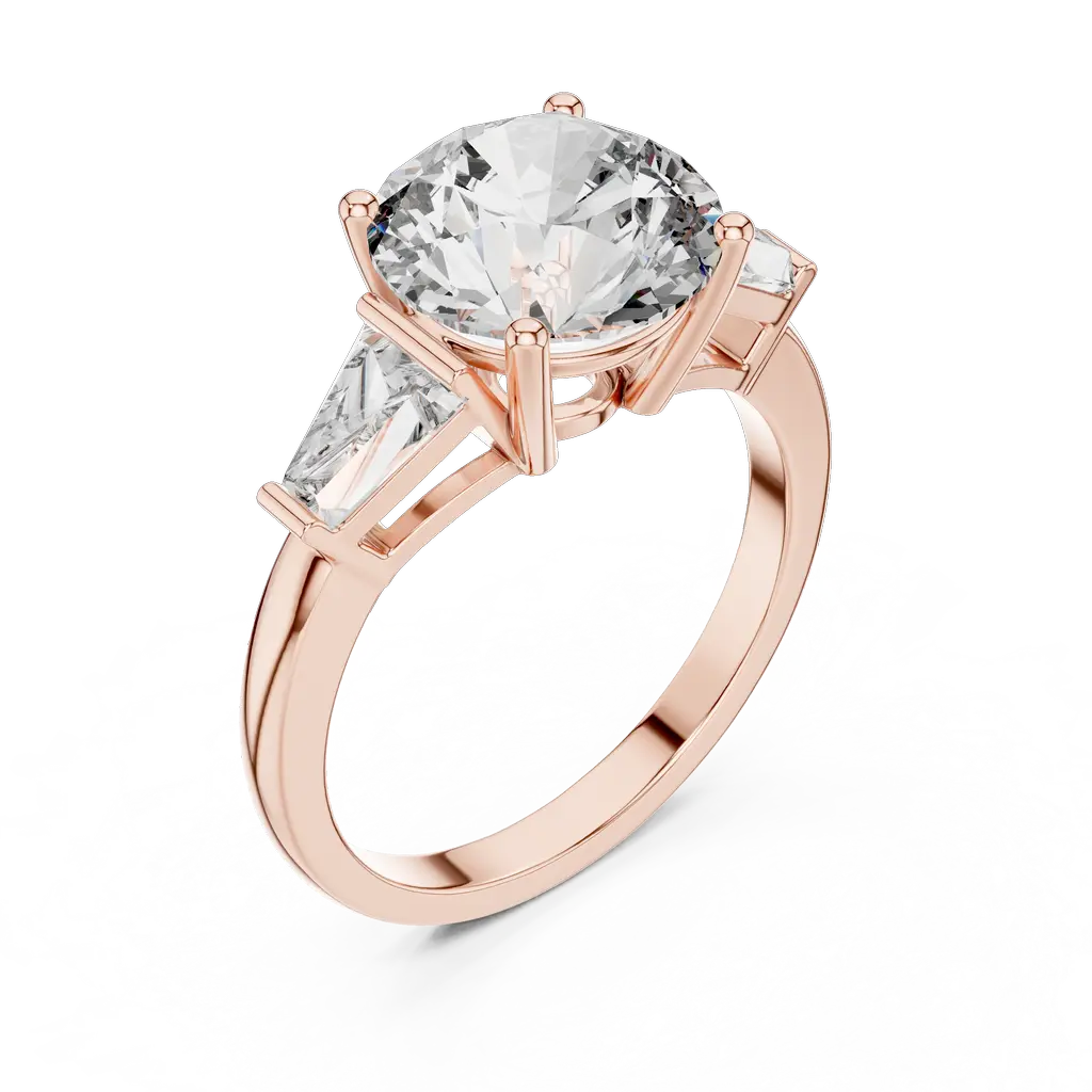Elegant Solitaire Ring with 9MM Center Diamond