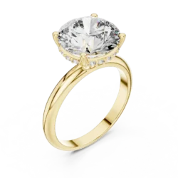 Classic Solitaire Ring with 9.90MM Center Diamond