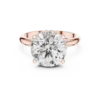 Classic Solitaire Rose Gold Ring with 9.90MM Center Diamond